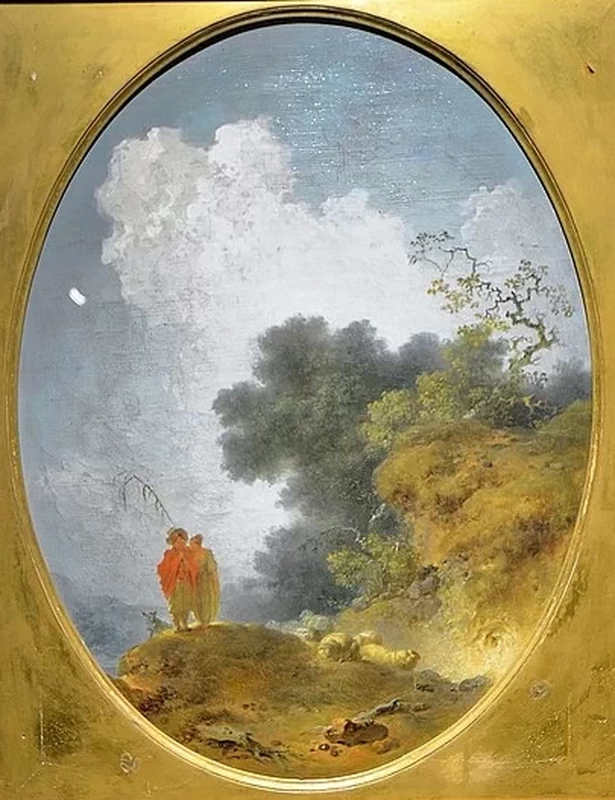  191-Jean-Honoré Fragonard-Pastori in un paesaggio 
